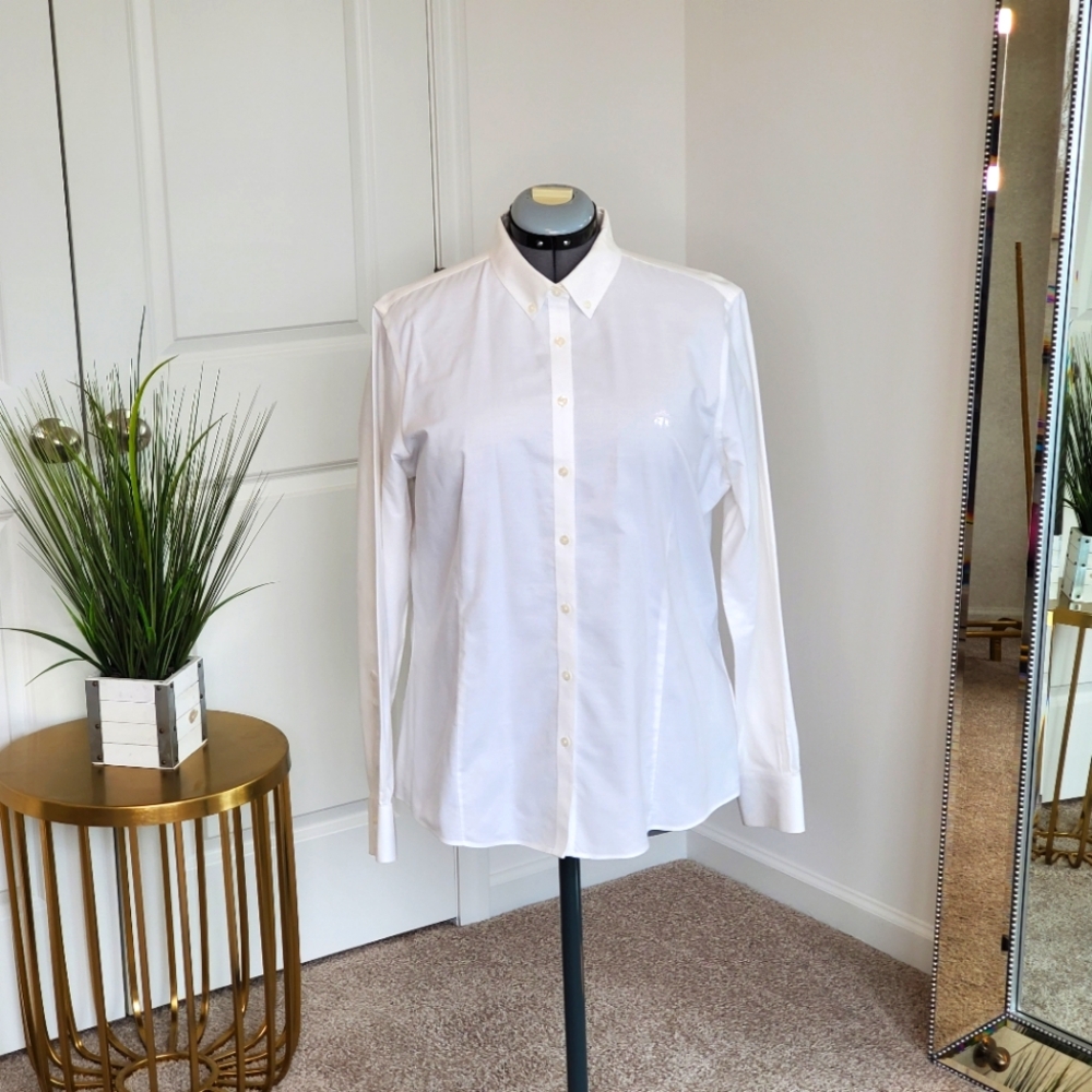 Brooks Brothers Size 16 White Buttoned Down Shirt